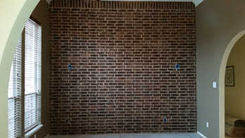 wall interior with  brick