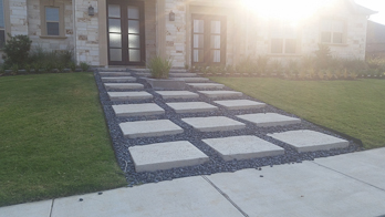 Entrance concrete steps